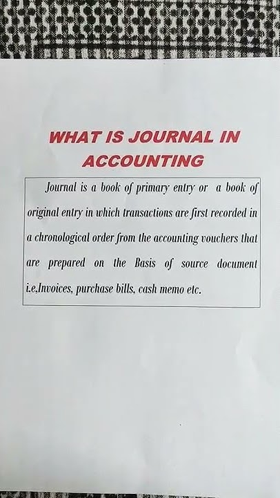 What Is Journal In Accounting YouTube what-is-journal-in-accounting-youtube