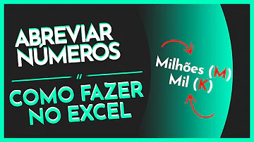 Como colocar K no Excel?