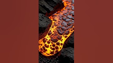 Molten Lava Flow 🌋  Satisfying ASMR Short #asmr #relaxing #satisfying #satisfying #lava