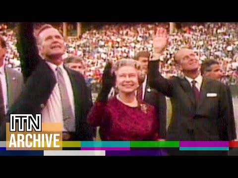 1991: Queen Elizabeth II and Prince Philip Tour America