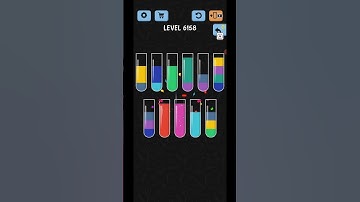 Water Color Sort Level 6158 Gameplay WalkThrough Solution