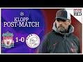 "KELLEHER WAS TOP, TOP, TOP" | Jurgen Klopp Post-Match Press Conference | Liverpool 1-0 Ajax