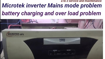 Microtek 1400EB inverter Mains mode Not working#battery charging & Over load problem solution