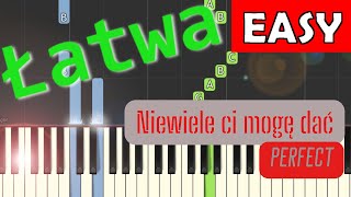 🎹 Niewiele ci mogę dać (Perfect) - Piano Tutorial (łatwa wersja) 🎵 NUTY W OPISIE 🎼