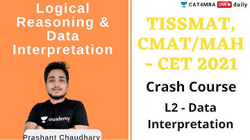 LRDI | TISSMAT, CMAT & MAH-CET 2021 | L2 Data Interpretation | PRASHANT CHAUDHARY