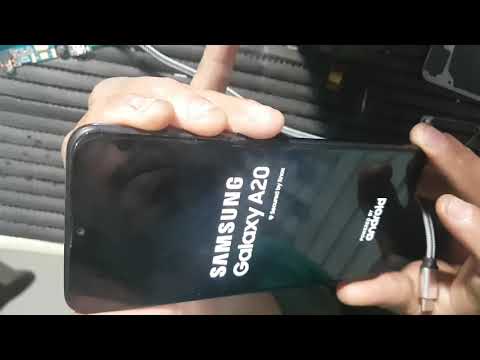 samsung A20 travado na tela inicial