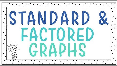 Finding Intercepts from Quadratic Graphs | Standard vs. Factored Form