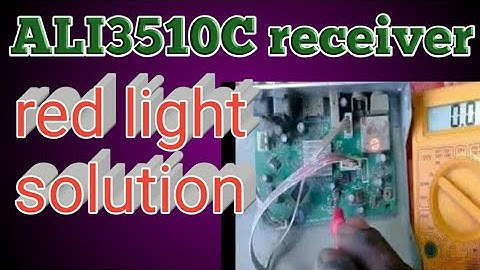 ALI3510C receiver red light rapier Urdu hindi #ALI3510C#rapier