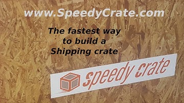 How to build a SpeedyCrate shipping crate from kit