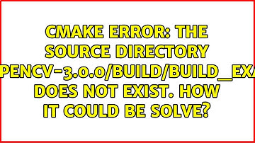 CMake Error: The source directory /home/pi/opencv-3.0.0/build/BUILD_EXAMPLES=ON does not exist....