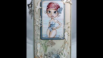 Vintage Swim Waterfall Folio