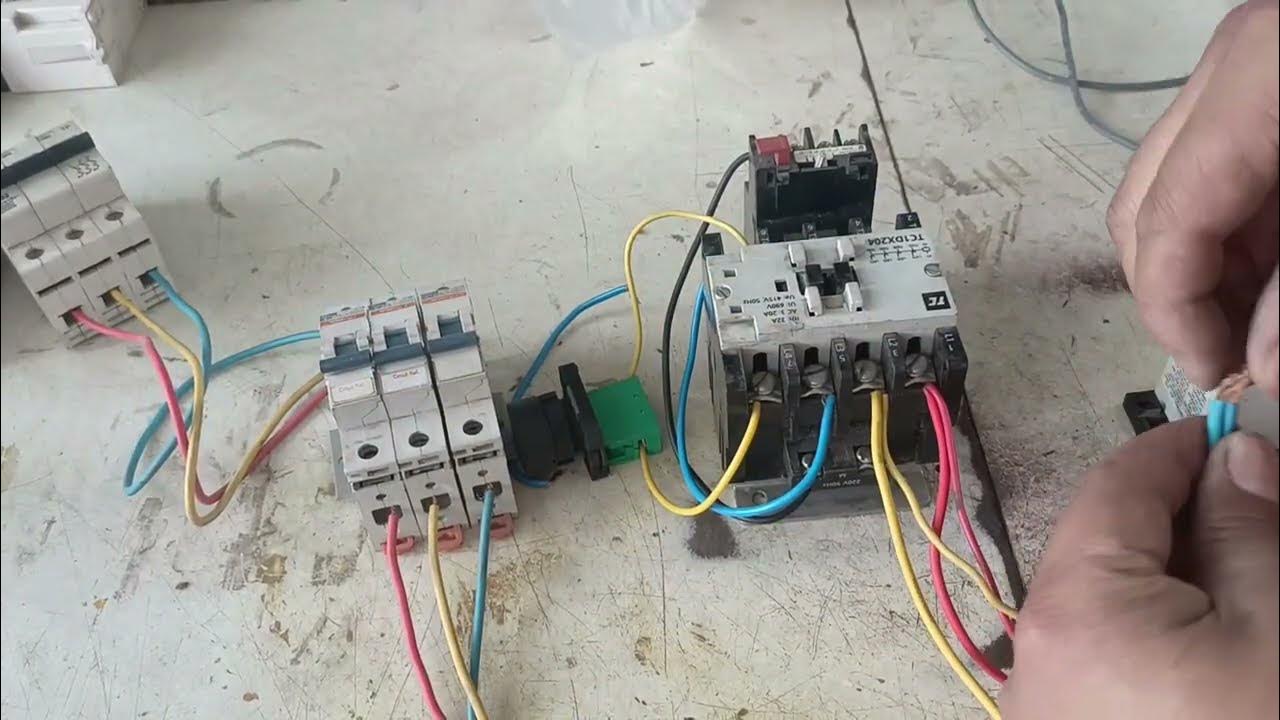 motor starter 3phase DOL starter with l&t auto switch connection