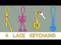 4 GENIUS Ways to Turn a Shoelace into a Keychain! 🔑