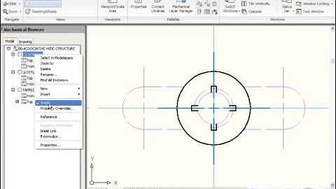 41 Associative Hide Using Structure pt 1 Autocad Mechanical Course
