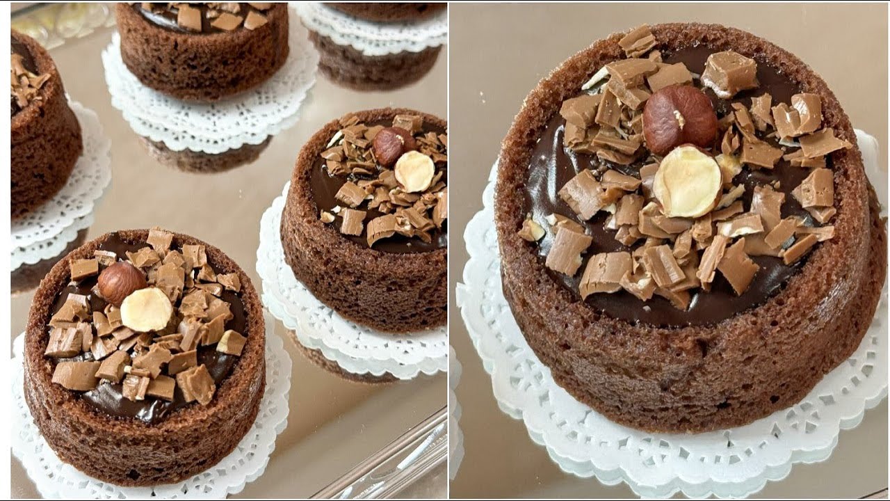 جربت حتى عييت لكن بحال هاذو مالهم مثيل💫ميني كيك بالشوكولا هشيش ورطب✔️