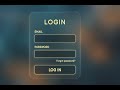 Beautiful Glassmorphism UI for Login, Register &amp; Password Reset 🔥
