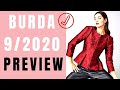 BURDA 9/2020 PREVIEW | First Look | SEE ALL THE SEWING PATTERNS