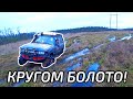 Оффроад соревнования. Болото, густой лес и торф.