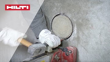 HOW TO release a stuck Core Bit : Breaking - Hilti X-CM Diamond Core Bit [Generation 1]
