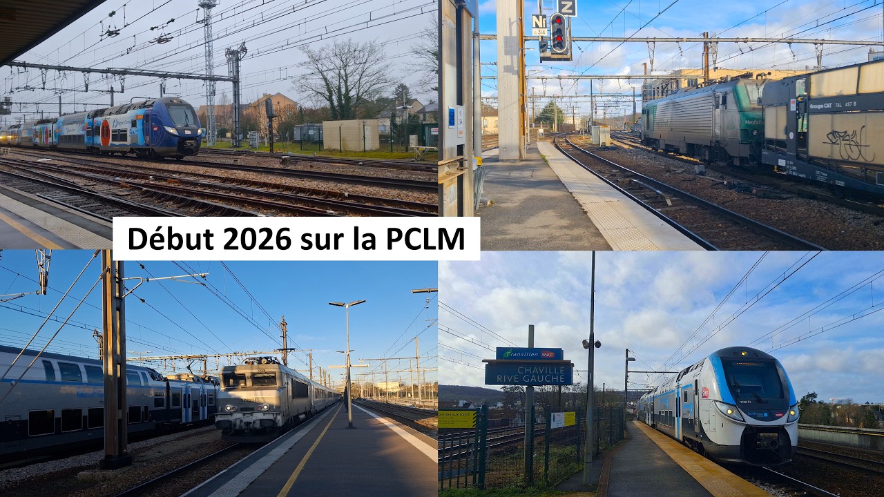 Trains de début 2026 sur la PCLM