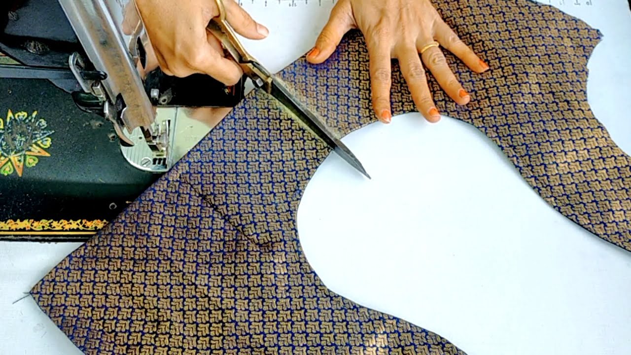 Blouse designs | blouse design back neck cutting and stitching | paithani saree blouse neck designs