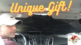 Brella Shield As Seen On TV Window Sun Shade Review | How To Open | Feedback | Windshield Umbrella