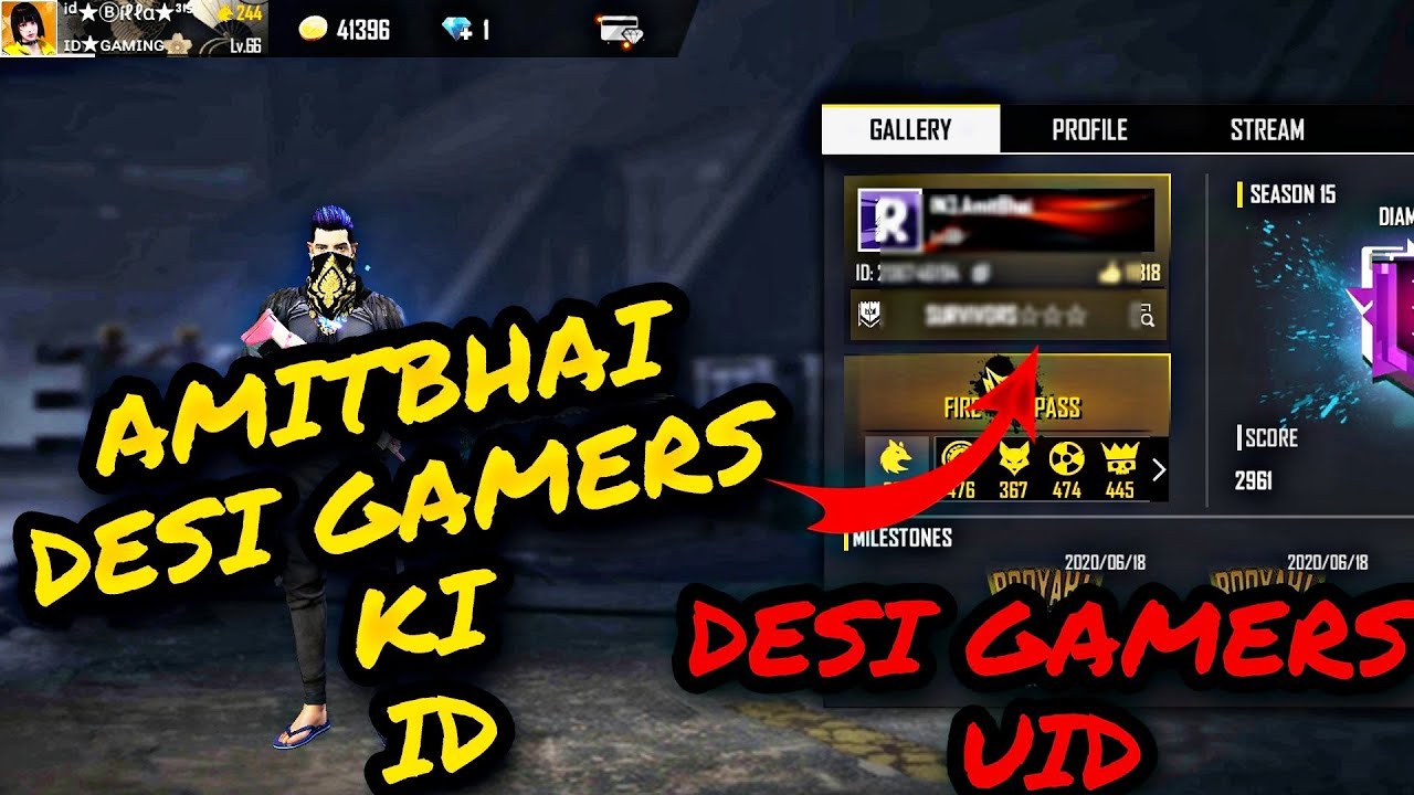 Amitbhai uid free fire | desi gamers id | Amit bhai id ...