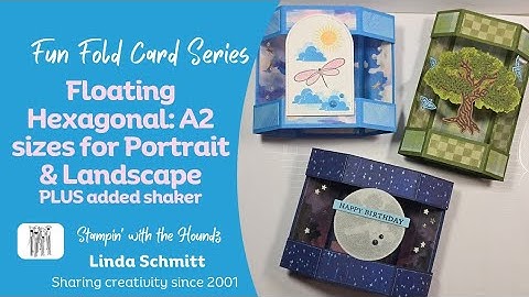 Floating Hexagonal / Bandstand Pop-Up Fun Fold cards