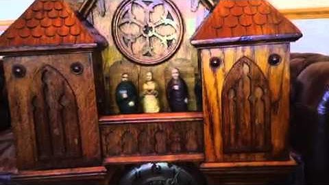 Rare Black Forest GHS Apostle Clock Short Automata Video