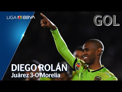 Gol de D. Rolan | Juárez 3 - 0 Morelia | Liga BBVA MX - CL 2020 - Jornada 3