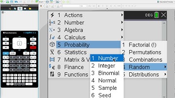Generating random numbers on TiInspire