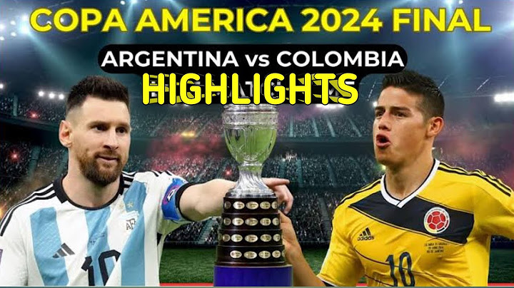 Argentina vs Colombia 1-0 (AET) Highlights | Copa America 2024 Final