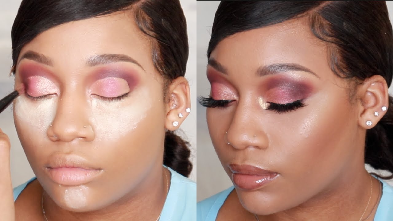 Soft Pink Glam Makeup Tutorial Youtube