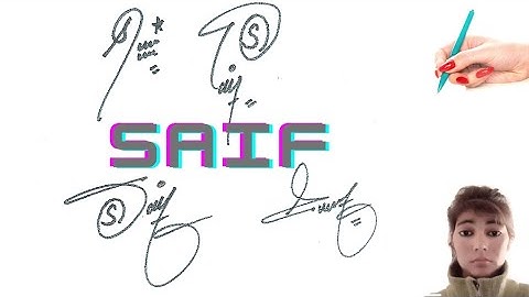 Saif name Style#saif name signature with arooj