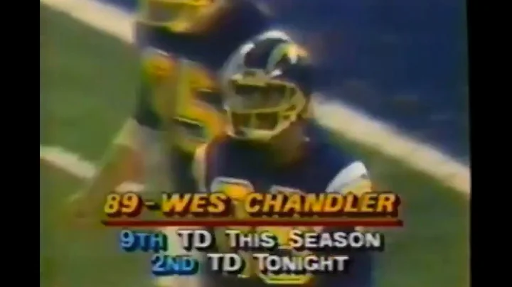 Dan Fouts 75 Yard TD Pass to Wes Chandler on MNF (...