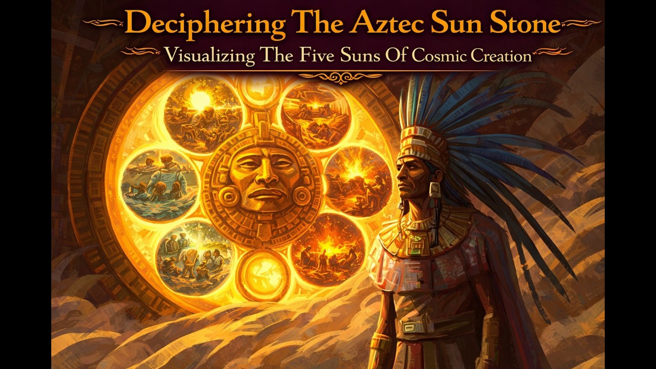 Deciphering The Aztec Sun Stone Visualizing The Five Suns Of Cosmic ...