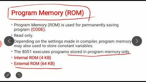 Memory Organization 8051