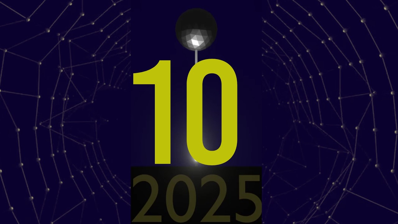Ball Dropper Timer 10 Second New Year’s Eve Countdown Timer with Ball Drop with Auld Lang ...