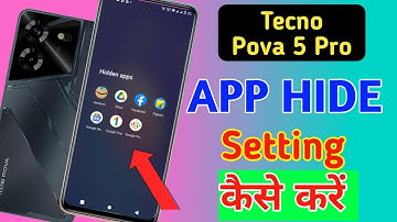 How to lock & hide apps in tecno pova 5 pro | tecno pova 5 pro app hide setting kaise kare