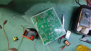#hitachi  refrigerator pcb repaired totally damaged to okay condition. #pcbengineer #accircuits