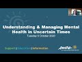 Understanding & Managing Mental Health in Uncertain Times | Aware