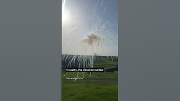 Ukrainian Soldier Throws a Smoke Grenade #warinukraine