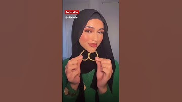 Hijab tutorial with earrings ❤🩷 #hijab #hijabtutorial #hijabstyle