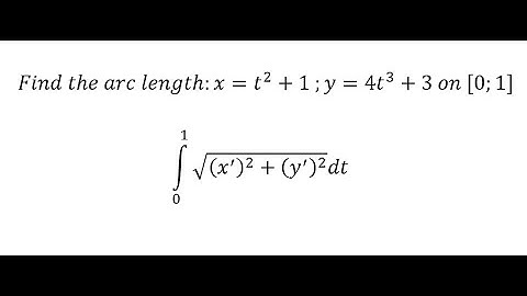 Calculus Help: Find the Arc Length by Integration - Technique how to solve