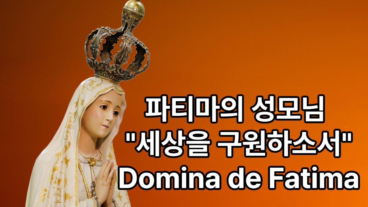 파티마의 성모님께 바치는 기도 세상을 구원하소서 Domina de Fatima
