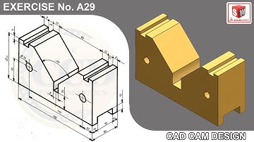 SolidWorks Tutorial for beginners Exercise A29