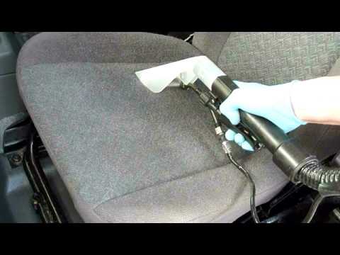 How do you clean car upholstery?