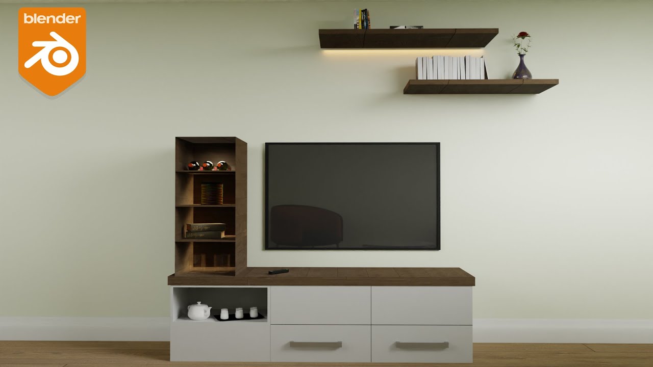 Tutorial Blender 3D Pemula - Modelling Lemari TV - YouTube