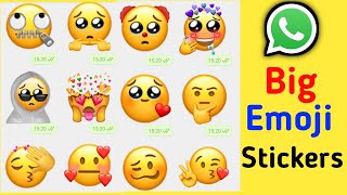 #whatsapp big Emoji kaise bheje - #emoji #stickers #whatsappstickers #mobile #android #shorts screenshot 5