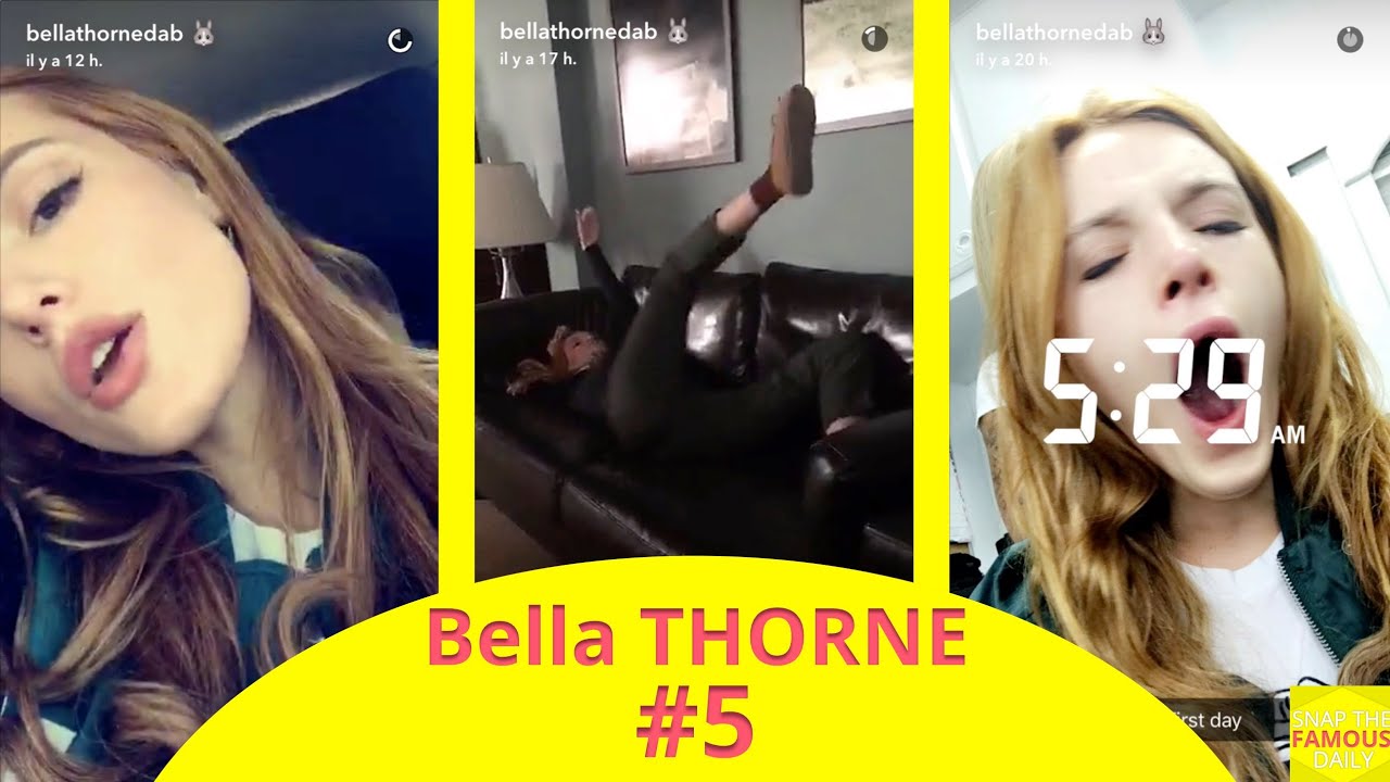 Bella Thorne on set acting silly - snapchat - july 13 2016